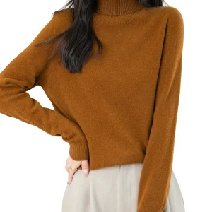 Knitwears Sweater Women Turtleneck Sweater 100% Pure Merino Wool Autumn Winter Warm Soft Knitted Pullover Female Jumper Tops y2k